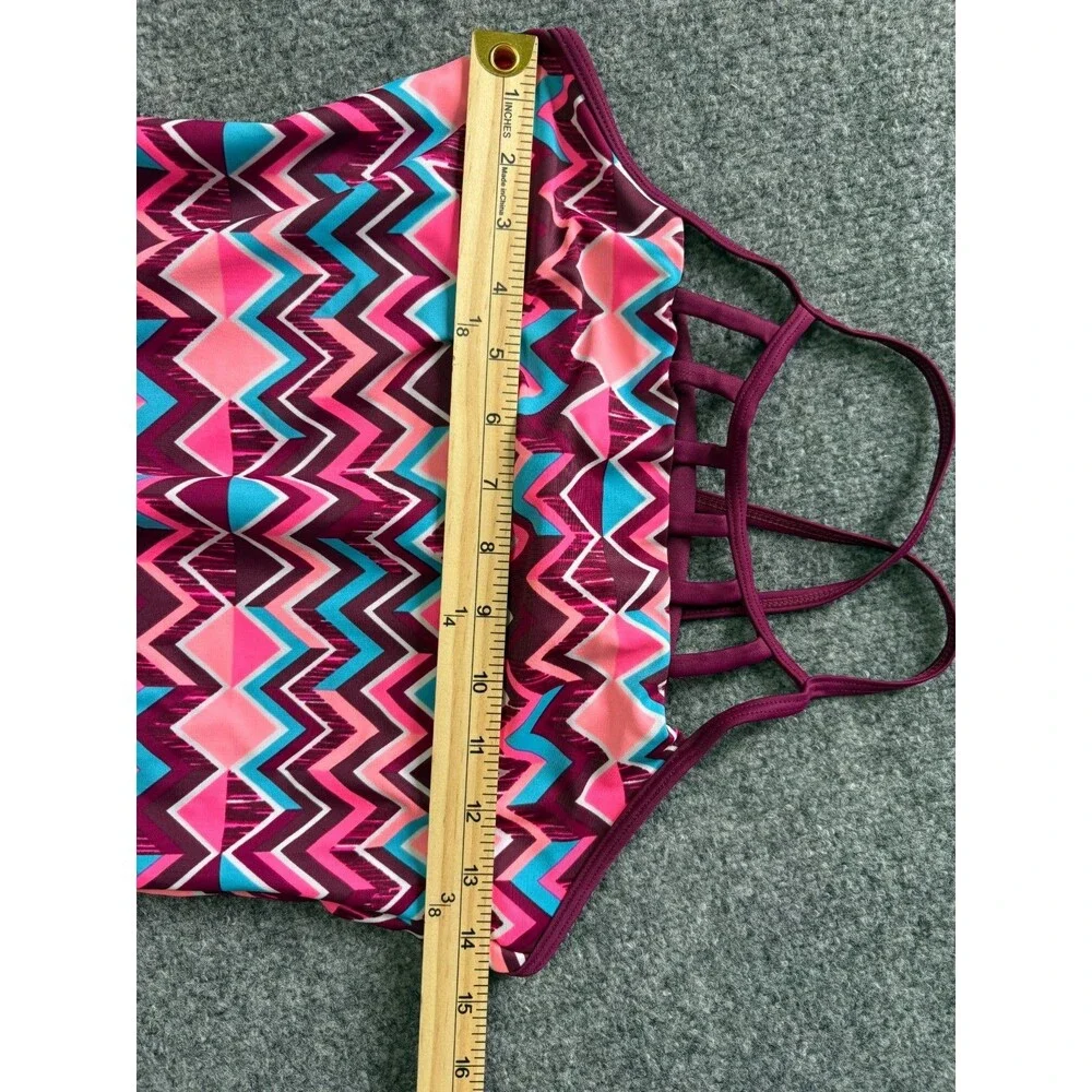JUSTICE SWIMSUIT Girls Size 18 One Piece Purple Bathing Suit